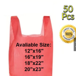 Premium Singlet Plastic Bag / Handle Bag / T-Shirt Bag / Affordable Plastic Bags 50 Pcs [Best Price].