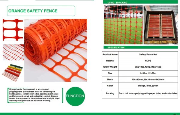 ORANGE SAFETY FENCE - Image 2