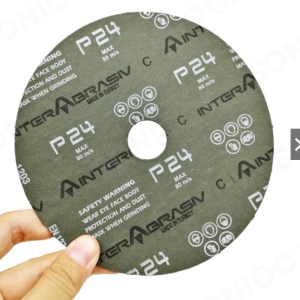 100mm Black Fiber Sanding Disc – Silicon Carbide, Closed Coat, for Steel Grinding (Grits 24–120)