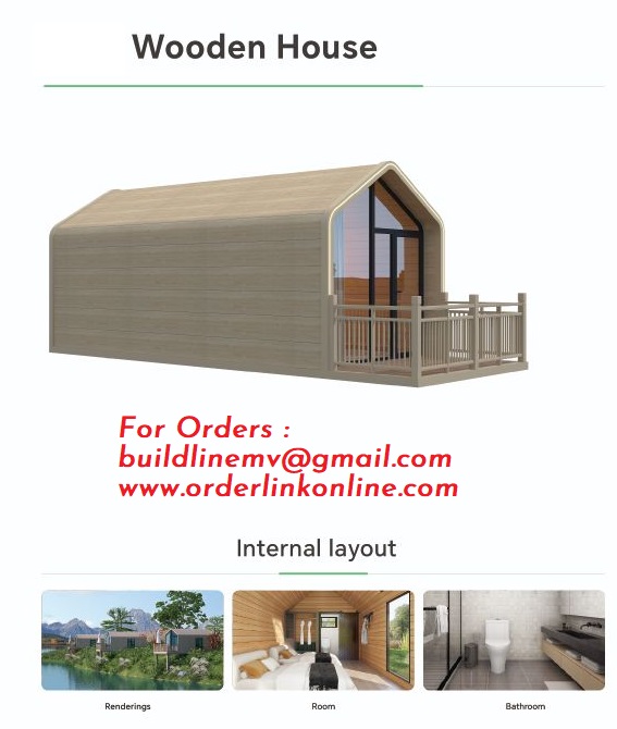 Wooden Homes for Resorts and Vacations Island