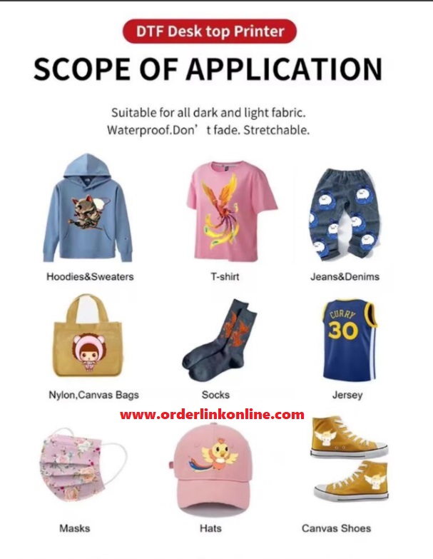 DTF Printer for T-shirt & fabric printing