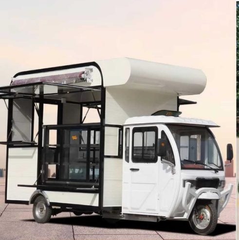 Customizable Electric Three-Wheeled Food Truck