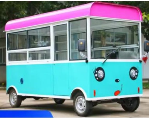 Fully Customizable Electric Three-Wheeled Food Truck