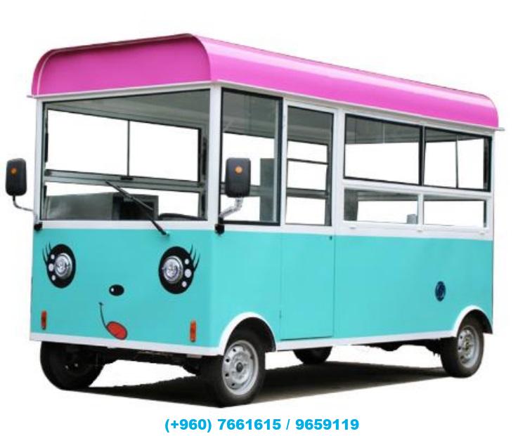 Fully Customizable Electric Three-Wheeled Food Truck