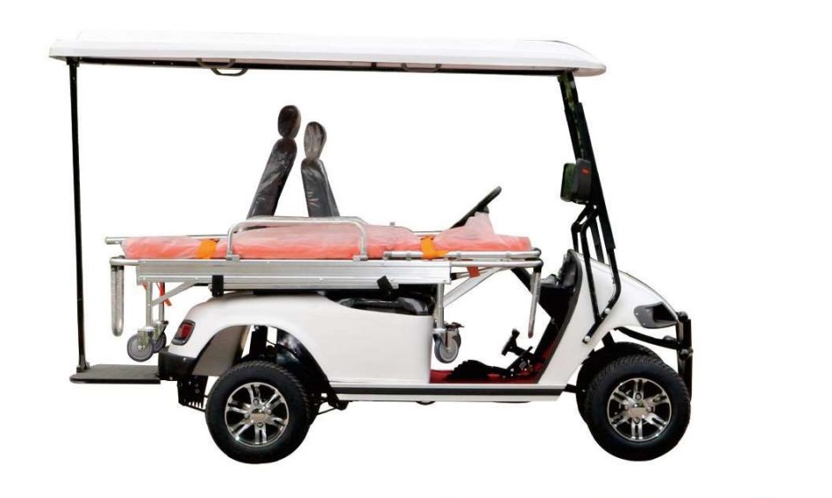 2-Seater Electric Rescue Stretcher Truck Emergency Medical Transport for Closed-Campus Environments