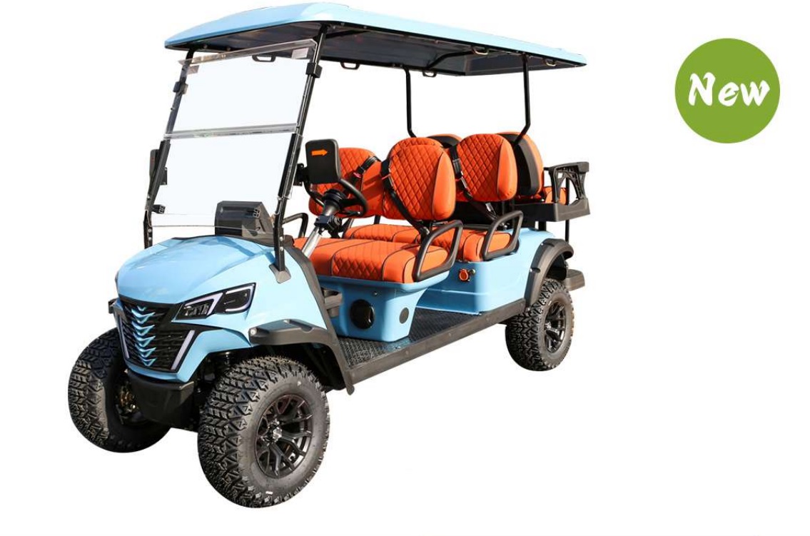 6-Seater Cross-Country Electric Golf Cart Premium All-Terrain Transport for Resorts, Estates & Commercial Use