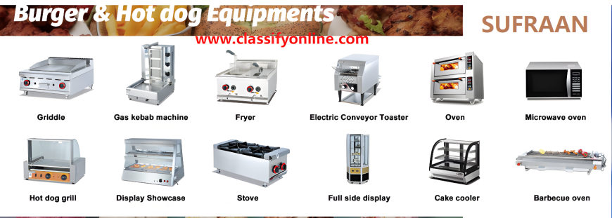 Kitchen, Burger, Snacks & Coffee making Equipment : WhatsApp / Viber : 9659119 / 7661615